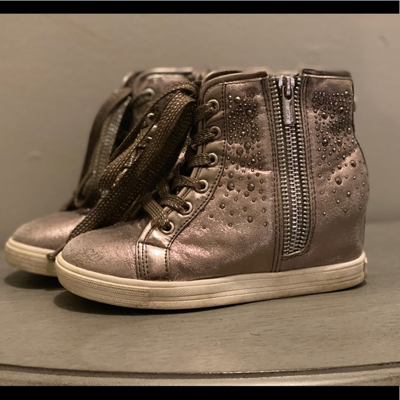 Stuart Weitzman rhinestones wedges. Size Youth 12 - Picture 3 of 6